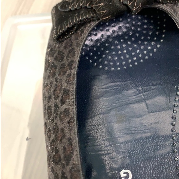 🆕 NWOT JENNY by ARA leopard suede flats w/ bow - Picture 12 of 13